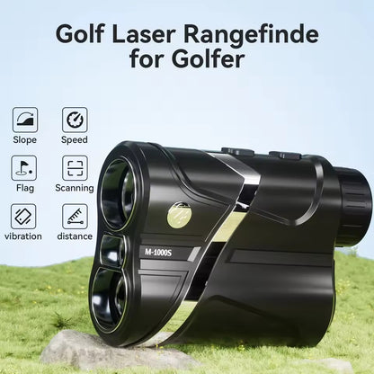 BOSEAN Golf Rangefinder with Slope,Pin-Lock,Viberation Reminder with 7x magnification,1200 Yards Rechargeable Rangefinder Golf