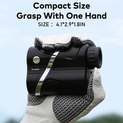 BOSEAN Golf Rangefinder with Slope,Pin-Lock,Viberation Reminder with 7x magnification,1200 Yards Rechargeable Rangefinder Golf