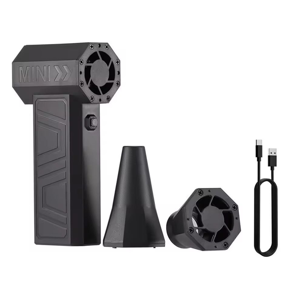 130000RPM Mini Fan Electric Air Duster Adjustable wind speed Portable Turbo Violent Blower Rechargeable Car Cleaning